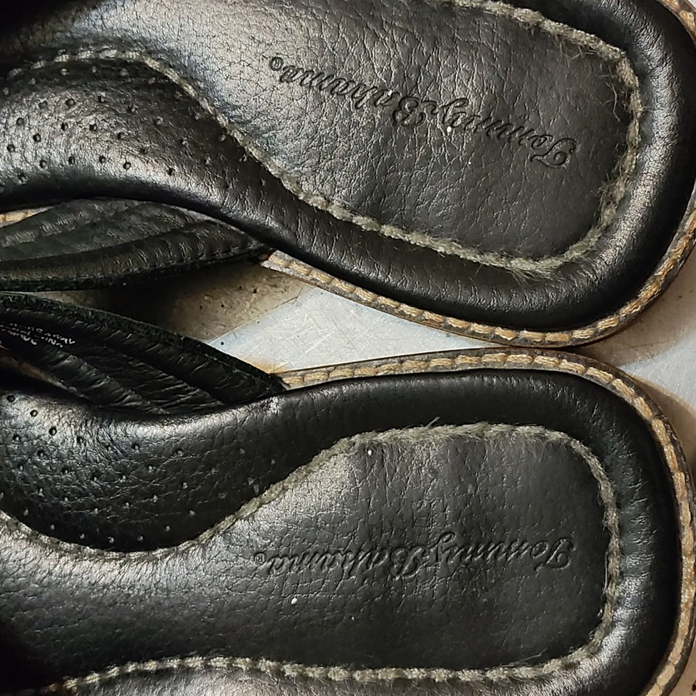 Tommy Bahama men's black genuine leather sandals size 11D - Picture 14 of 17